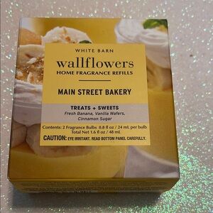 White Barn Wallflowers Main Street Bakery Fragrance Refill - Yellow and White